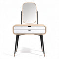 wooden vanity table with mirror and two drawers for home use 80 x 40 x 150cm